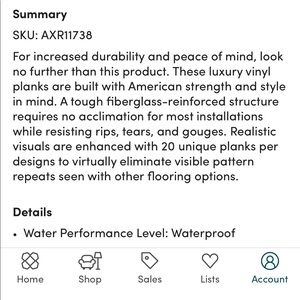 New Armstrong Vinyl Flooring